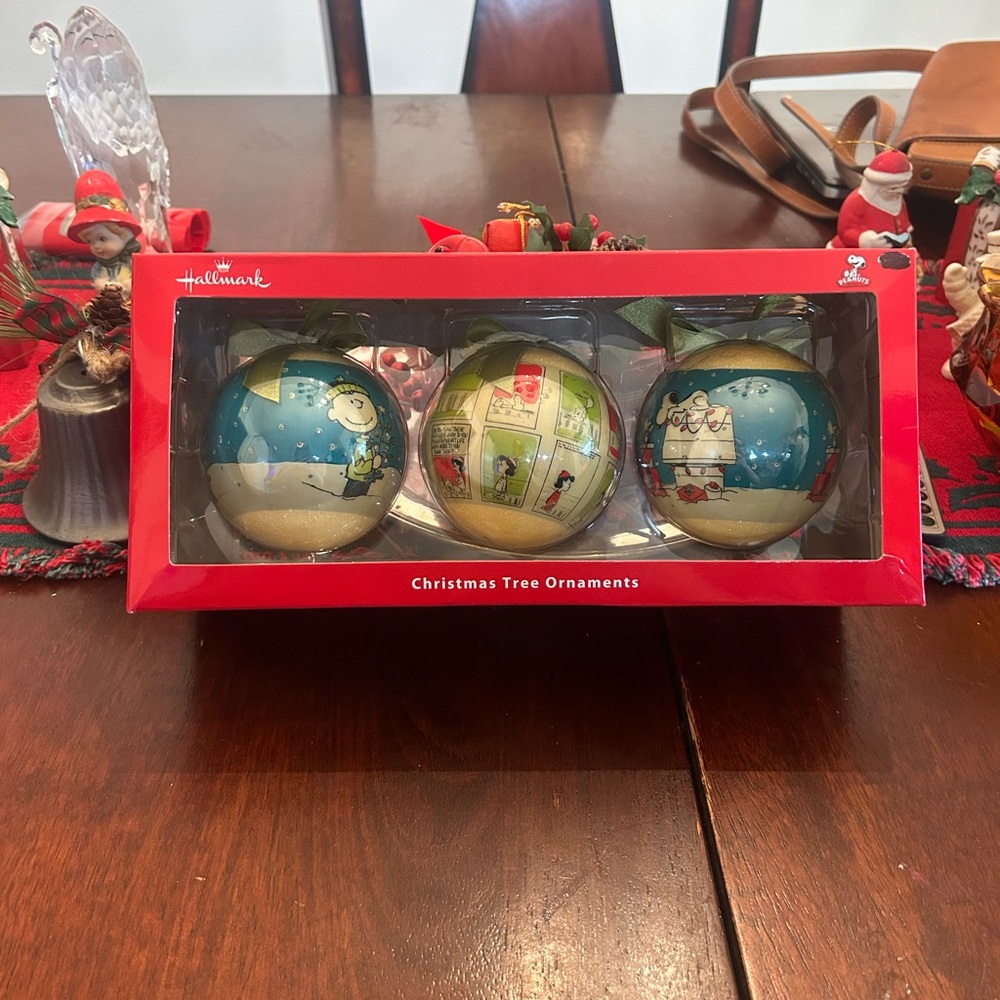 Hallmark Christmas Tree Ornaments - Blue, Green, Red